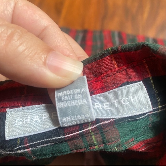 Pendleton Shaped Stretch Women’s Classic Plaid Button Down Shirt Size 14 - Picture 4 of 8